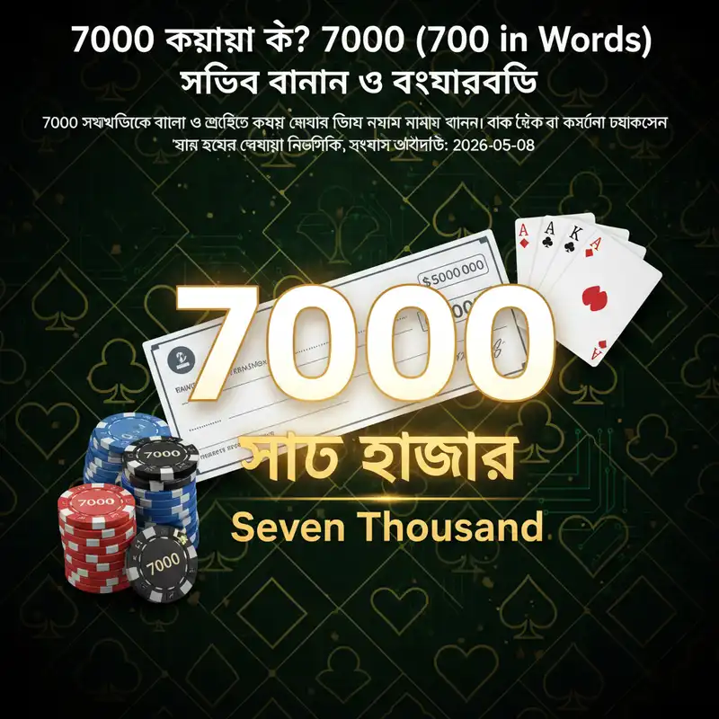 ৭০০০ কথায় কি?