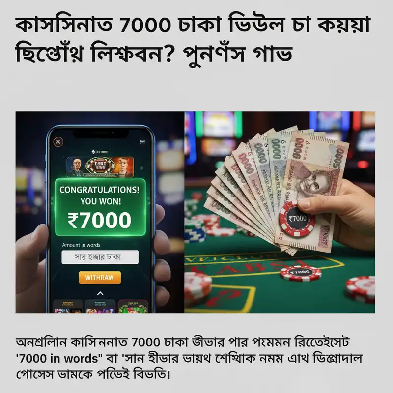 ক্যাসিনোতে ৭০০০ টাকা